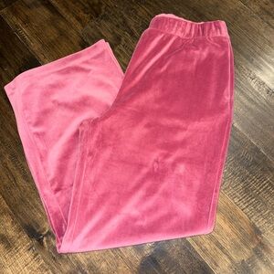GAP Velour Lounge Pants in Mauve